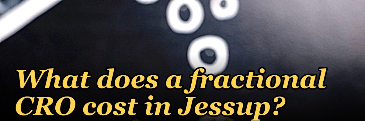 What does a fractional CRO cost in Jessup?