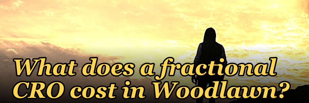 What does a fractional CRO cost in Woodlawn?