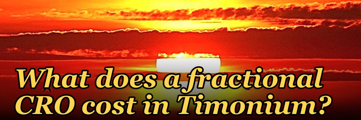 What does a fractional CRO cost in Timonium?