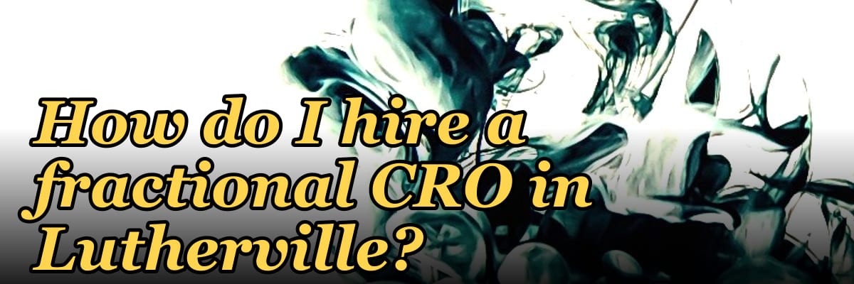 How do I hire a fractional CRO in Lutherville?