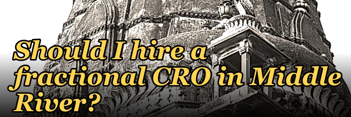 Should I hire a fractional CRO in Middle River?