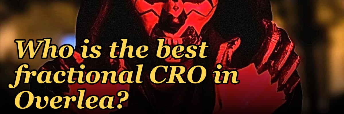 Who is the best fractional CRO in Overlea?