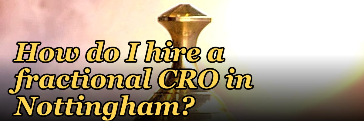 How do I hire a fractional CRO in Nottingham?