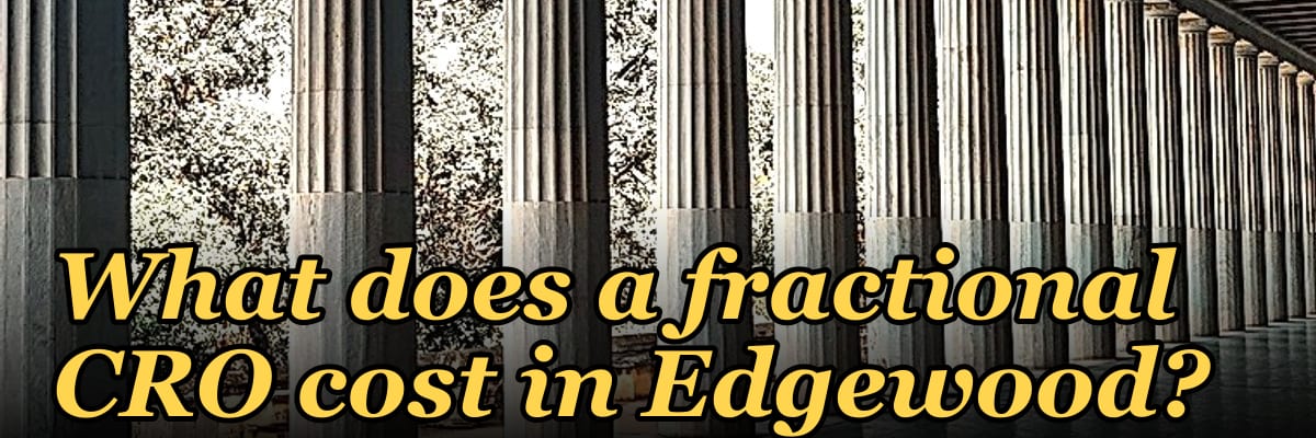 What does a fractional CRO cost in Edgewood?