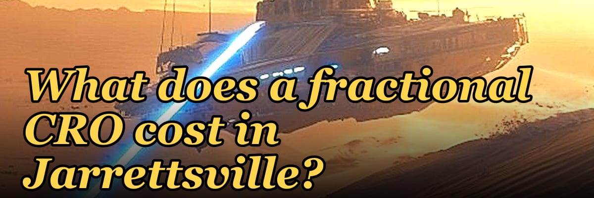 What does a fractional CRO cost in Jarrettsville?
