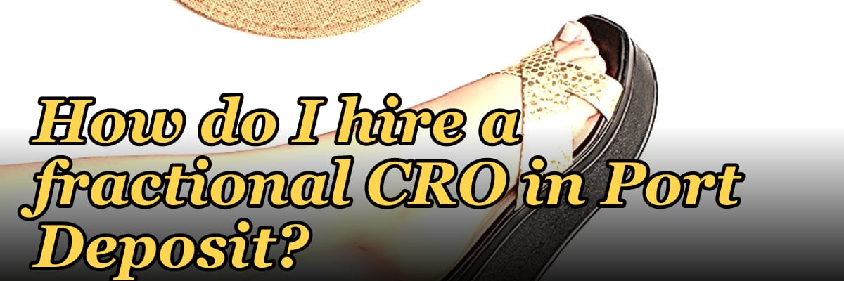 How do I hire a fractional CRO in Port Deposit?