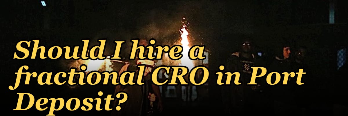 Should I hire a fractional CRO in Port Deposit?