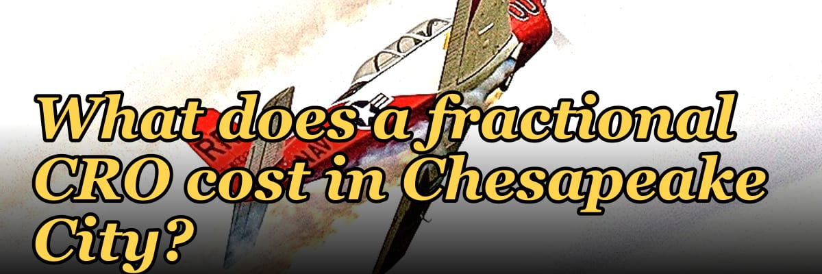 What does a fractional CRO cost in Chesapeake City?