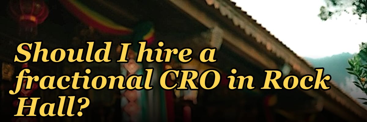 Should I hire a fractional CRO in Rock Hall?