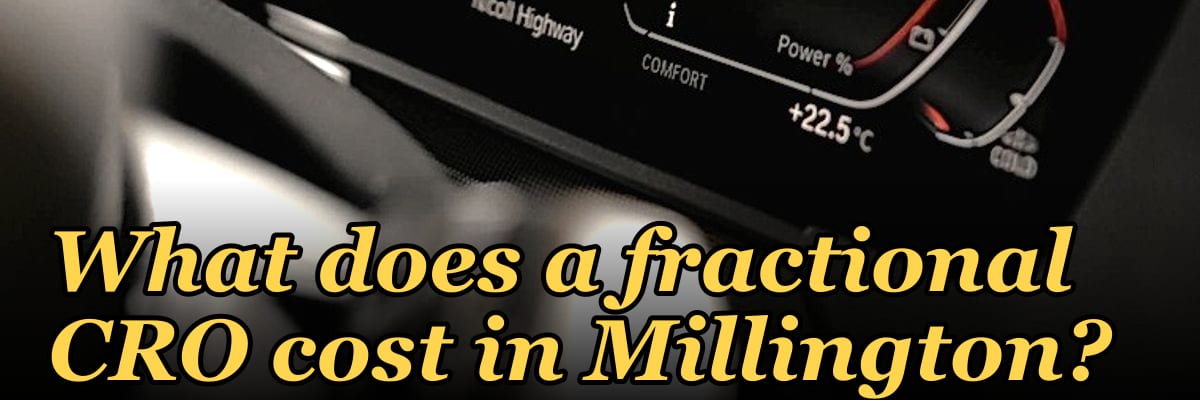 What does a fractional CRO cost in Millington?