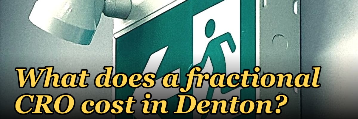What does a fractional CRO cost in Denton?