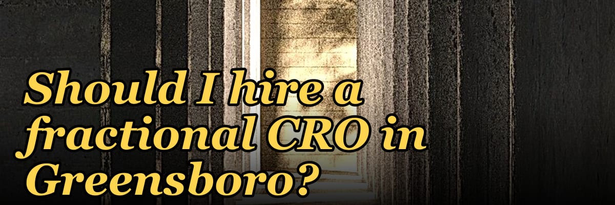 Should I hire a fractional CRO in Greensboro?