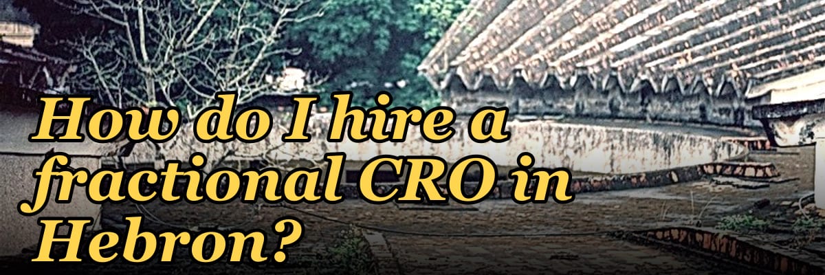 How do I hire a fractional CRO in Hebron?