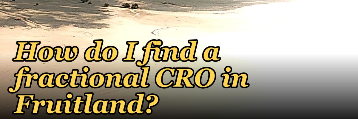 How do I find a fractional CRO in Fruitland?