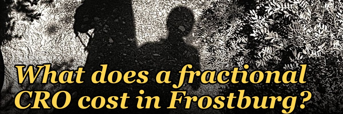 What does a fractional CRO cost in Frostburg?