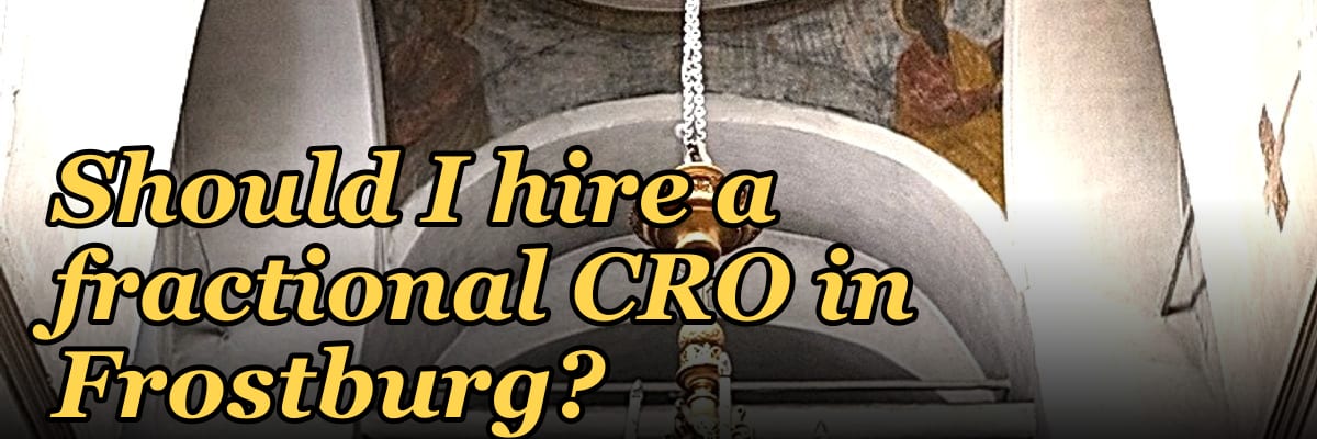 Should I hire a fractional CRO in Frostburg?