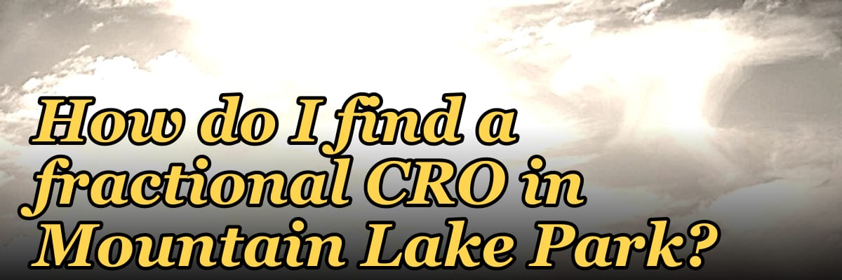 How do I find a fractional CRO in Mountain Lake Park?