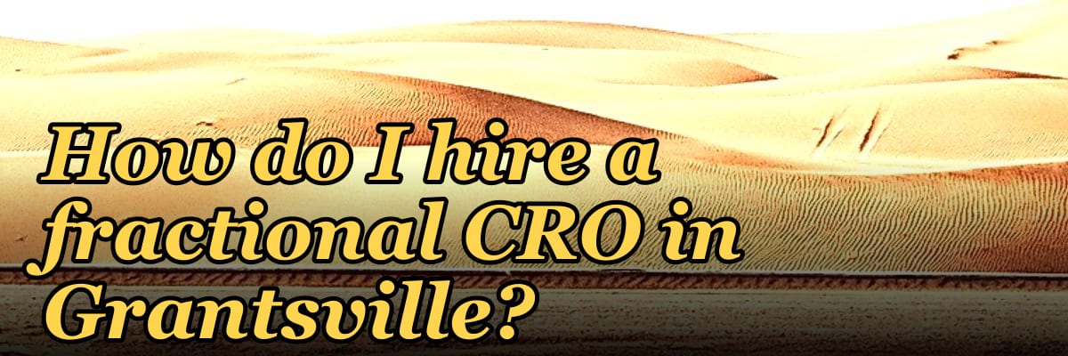 How do I hire a fractional CRO in Grantsville?