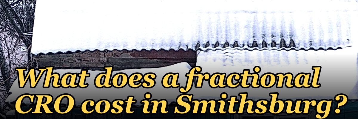 What does a fractional CRO cost in Smithsburg?