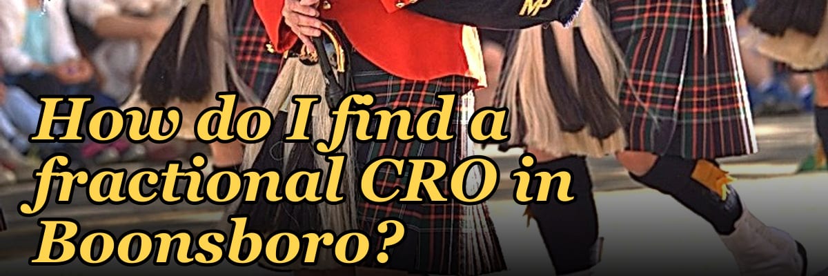 How do I find a fractional CRO in Boonsboro?