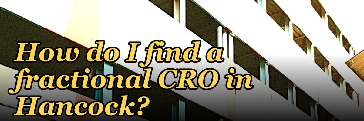 How do I find a fractional CRO in Hancock?
