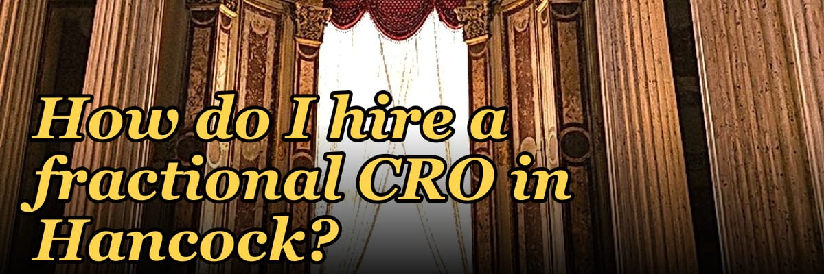 How do I hire a fractional CRO in Hancock?