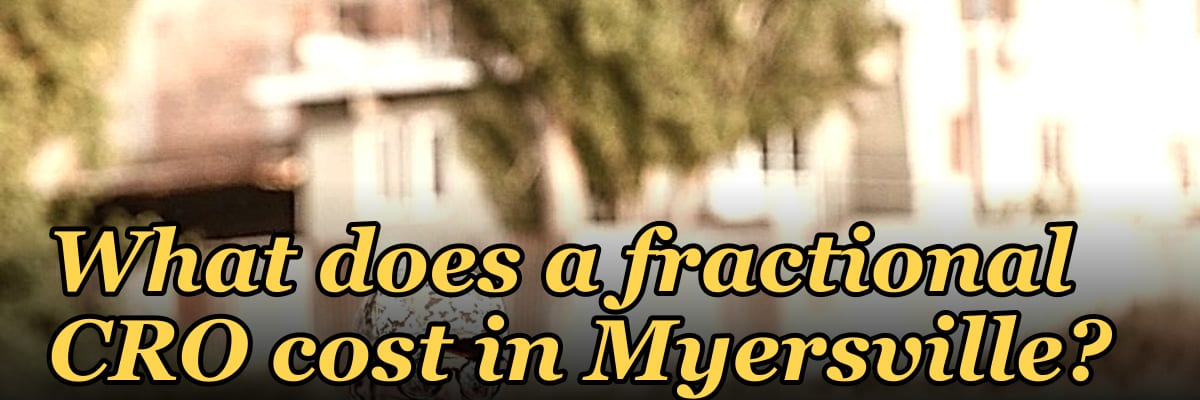 What does a fractional CRO cost in Myersville?