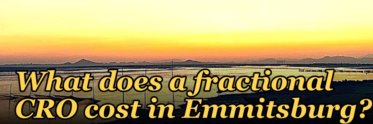 What does a fractional CRO cost in Emmitsburg?