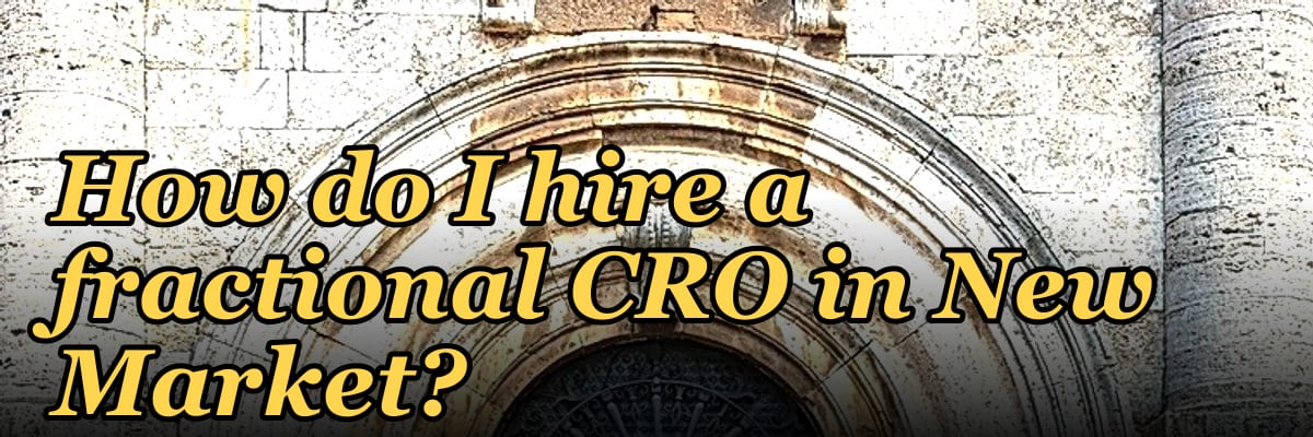 How do I hire a fractional CRO in New Market?