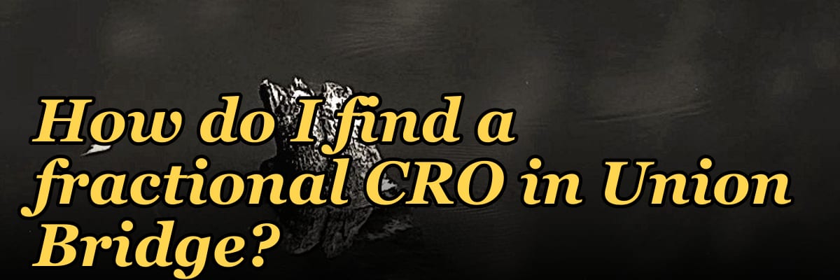 How do I find a fractional CRO in Union Bridge?