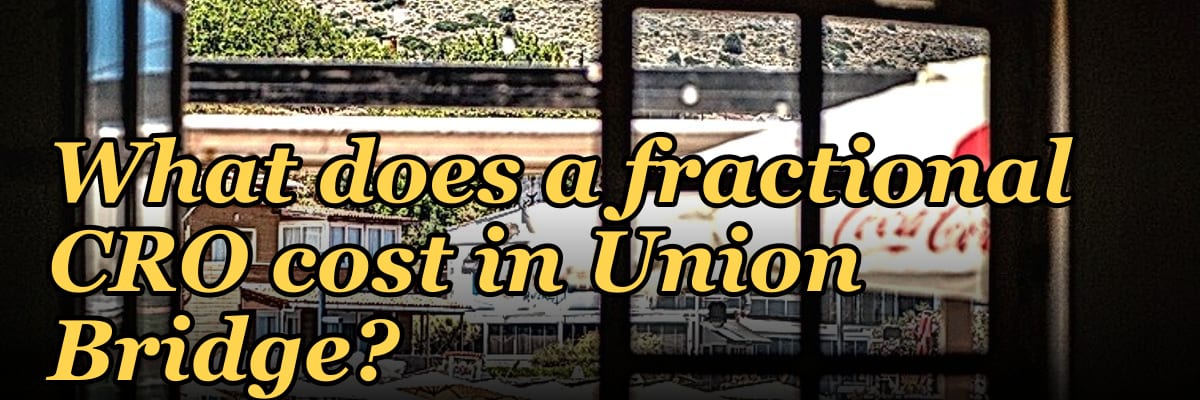 What does a fractional CRO cost in Union Bridge?