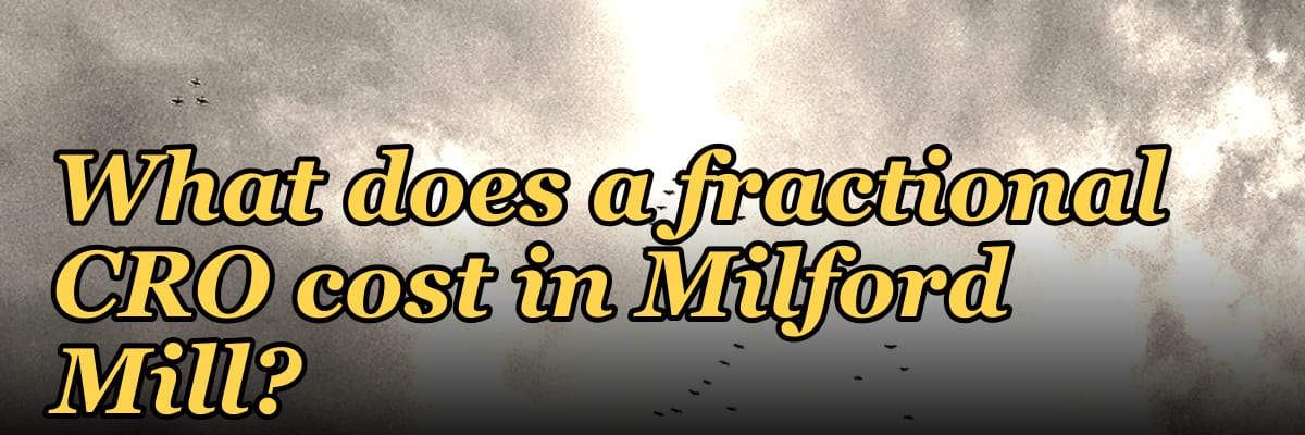 What does a fractional CRO cost in Milford Mill?