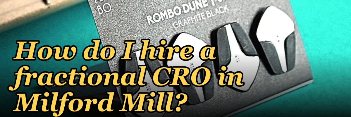 How do I hire a fractional CRO in Milford Mill?