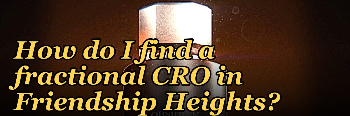 How do I find a fractional CRO in Friendship Heights?