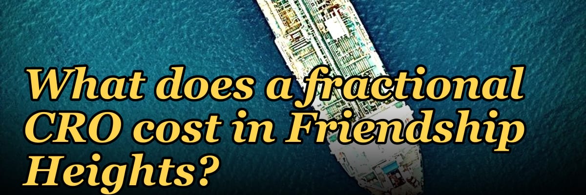What does a fractional CRO cost in Friendship Heights?