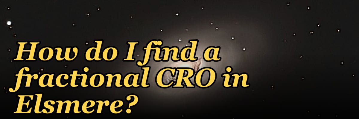 How do I find a fractional CRO in Elsmere?