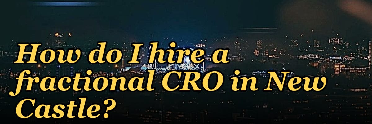 How do I hire a fractional CRO in New Castle?