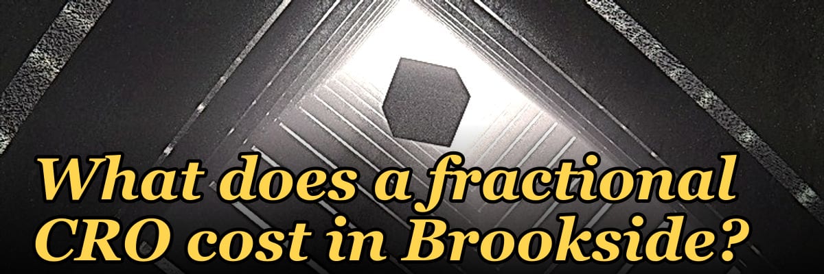 What does a fractional CRO cost in Brookside?