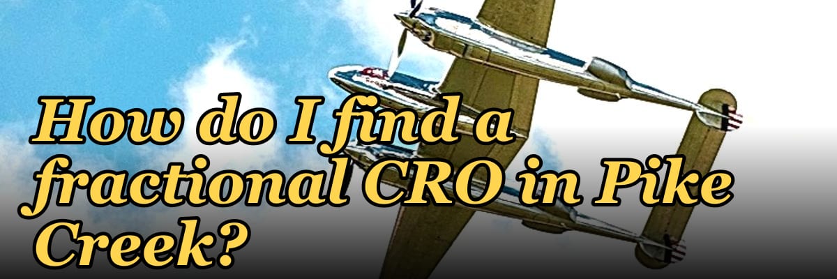 How do I find a fractional CRO in Pike Creek?