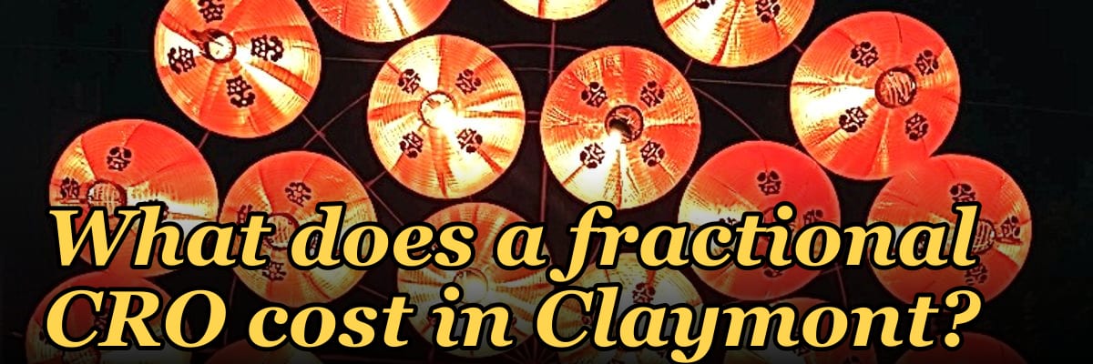 What does a fractional CRO cost in Claymont?