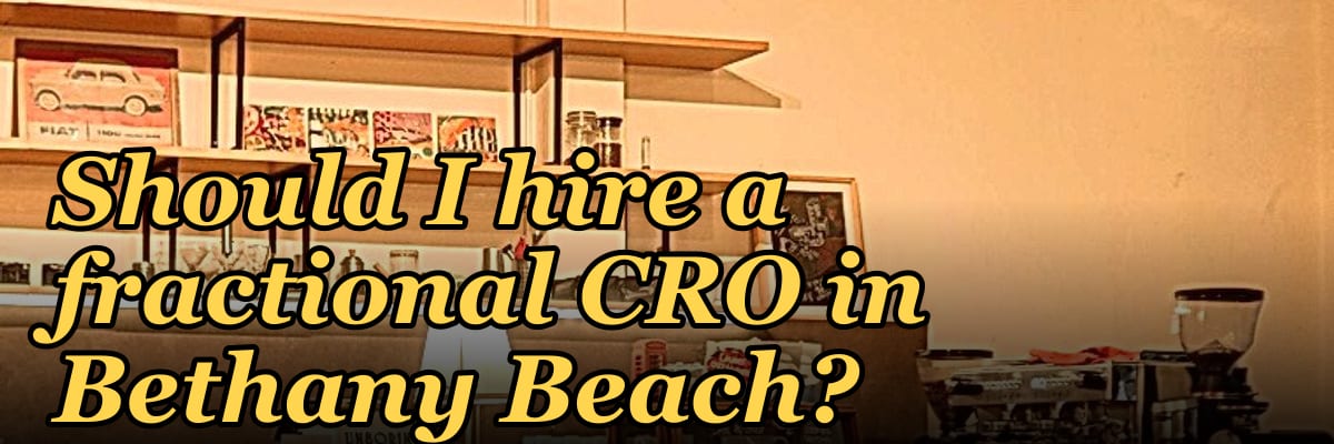 Should I hire a fractional CRO in Bethany Beach?