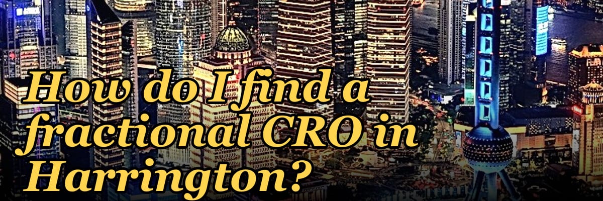How do I find a fractional CRO in Harrington?