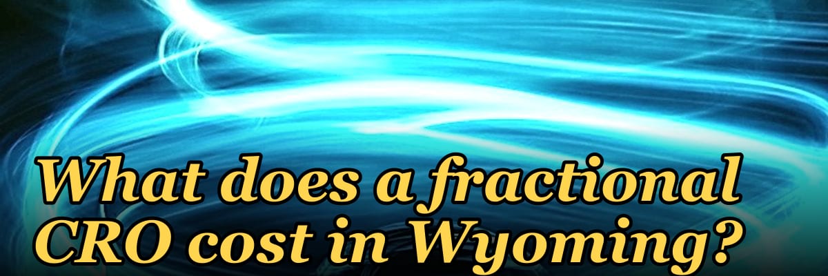 What does a fractional CRO cost in Wyoming?