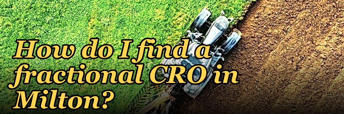 How do I find a fractional CRO in Milton?