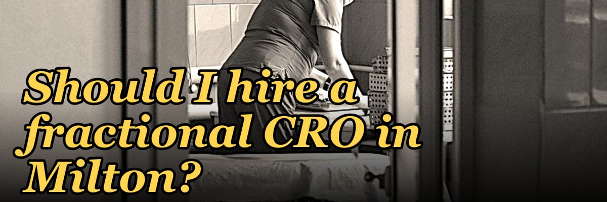 Should I hire a fractional CRO in Milton?