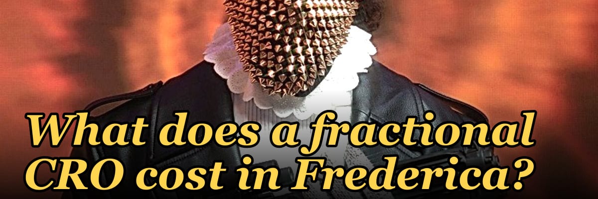 What does a fractional CRO cost in Frederica?