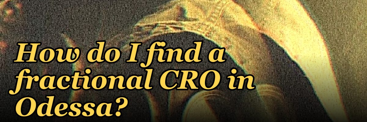 How do I find a fractional CRO in Odessa?