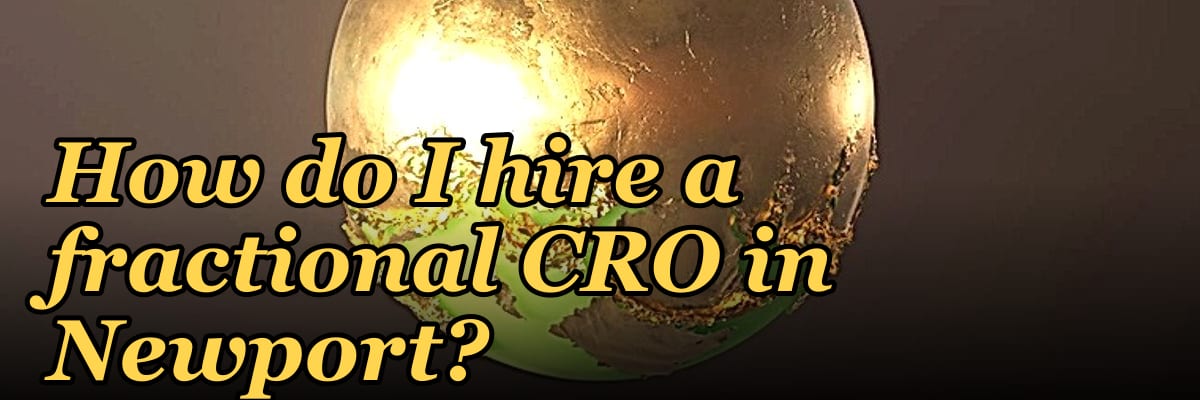 How do I hire a fractional CRO in Newport?
