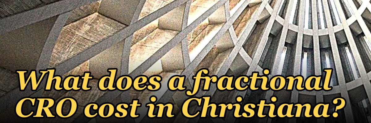 What does a fractional CRO cost in Christiana?
