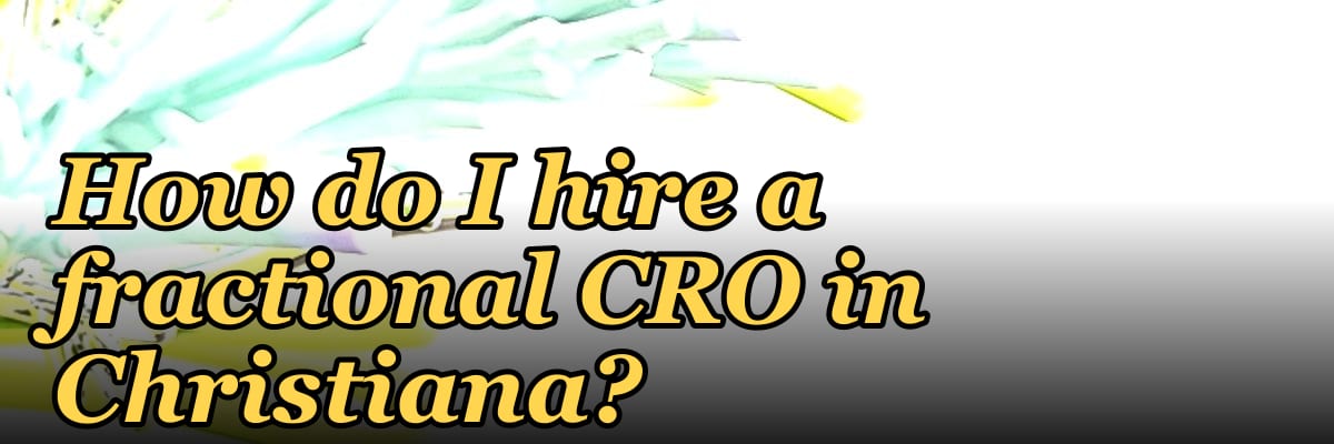 How do I hire a fractional CRO in Christiana?